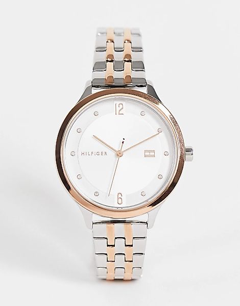 Tommy Hilfiger – Mehrfarbige Armbanduhr für Damen aus verschiedenen Metalle günstig online kaufen