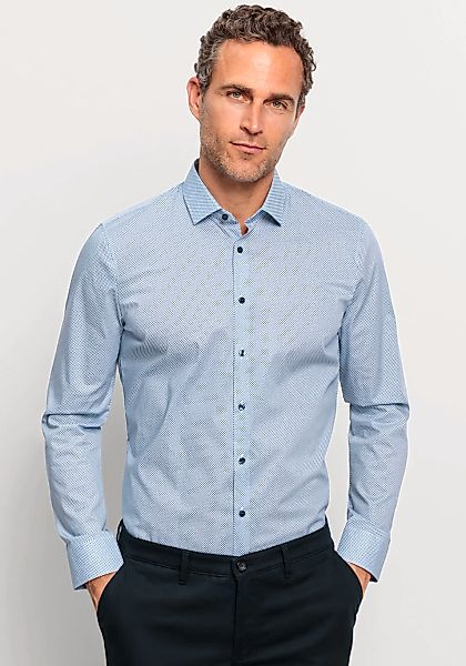 OLYMP Businesshemd "No. Six super slim" mit smartem Micro-Dessin günstig online kaufen