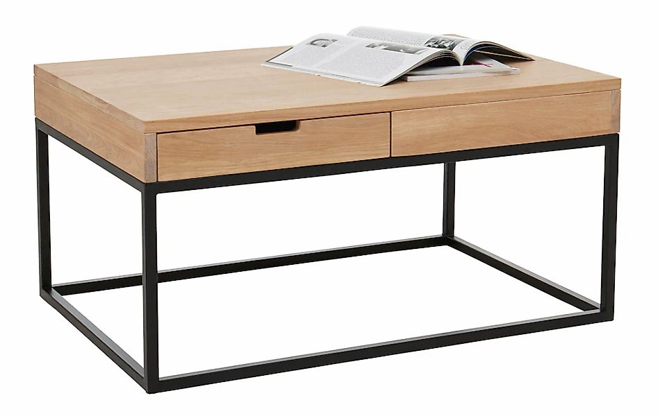 Home affaire Couchtisch "Rava" B/T/H: 90/60/45 cm, aus Eichenholz, FSC zert günstig online kaufen