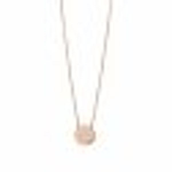 Halskette 925 Sterling Silber rosévergoldet Plättchen Boho günstig online kaufen