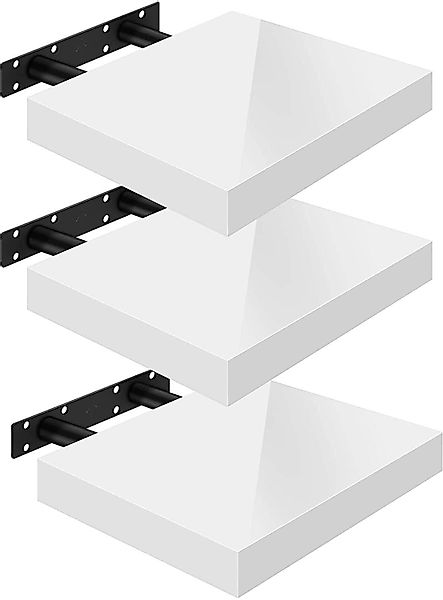 Woltu Wandregal, 3-tlg., Wandboard freischwebend Schweberegal günstig online kaufen