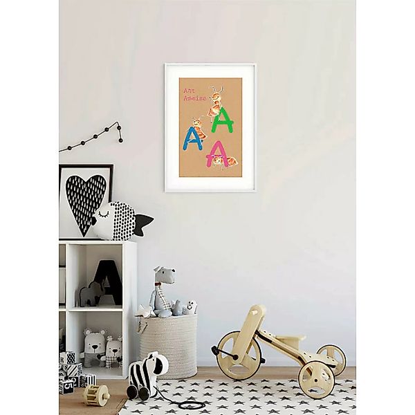 Komar Wandbild ABC Animal A Buchstaben B/L: ca. 30x40 cm günstig online kaufen