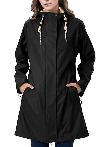 ATLASLAVA Regenmantel Damen Übergangsjacke PU Wasserdicht (1-tlg) Frauen Re günstig online kaufen