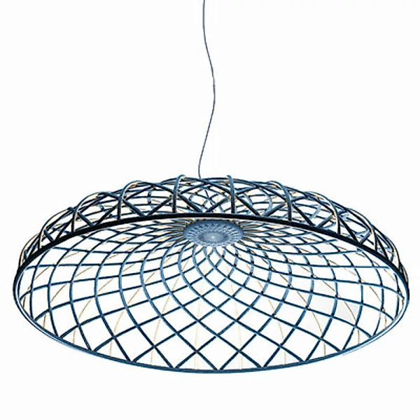 Pendelleuchte Skynest LED textil blau / Ø 90,4 cm - Recycling-Polyesterstof günstig online kaufen