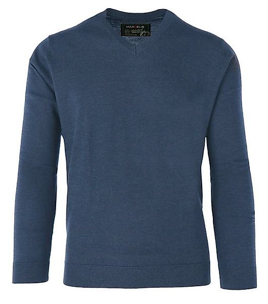 MARVELIS V-Ausschnitt-Pullover Pullover - Merino - Casual Fit - V-Ausschnit günstig online kaufen