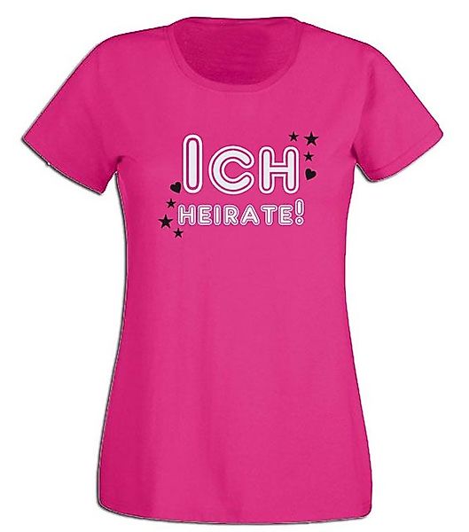 G-graphics T-Shirt Damen T-Shirt - Ich heirate JGA-Shirt, Poltershirts, Bra günstig online kaufen