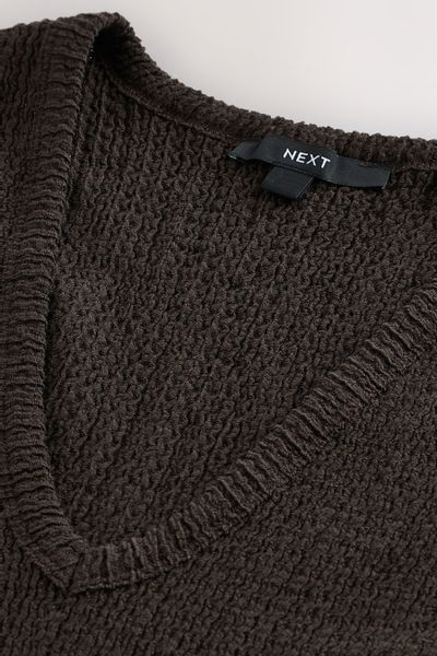 Next Trägertop Strukturiertes Tanktop mit V-Ausschnitt günstig online kaufen