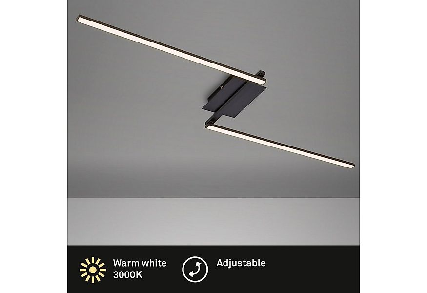 Briloner Leuchten Deckenleuchte Deckenleuchte STAFF, LED Deckenleuchte 2-fl günstig online kaufen