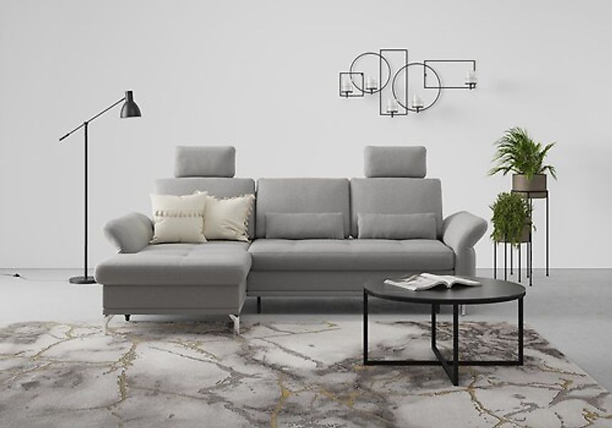 Home affaire Ecksofa »Palm Beach L-Form« Federkern, mit Sitztiefenverstellu günstig online kaufen