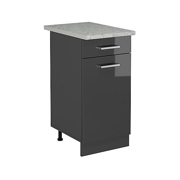 Vicco Unterschrank R-Line, Anthrazit Hochglanz/Anthrazit, 40 günstig online kaufen