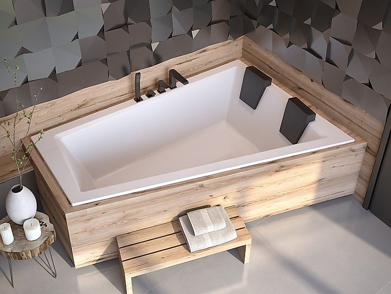 KOLMAN Badewanne Eckbadewanne Intima Slim 180x125, günstig online kaufen