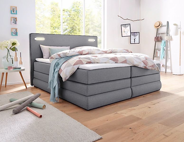 COLLECTION AB Boxspringbett "Ninoni mit Kaltschaummatratze", inkl. Bettkast günstig online kaufen