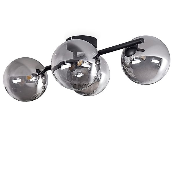 hofstein Deckenleuchte Deckenlampe aus Metall/Glas in günstig online kaufen