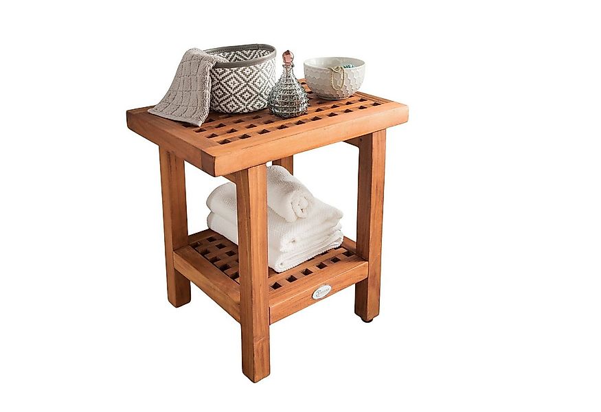 Destiny Badhocker SPA & LIVING (1 St), 45,5x30,5x45,5 cm, Teakholz günstig online kaufen