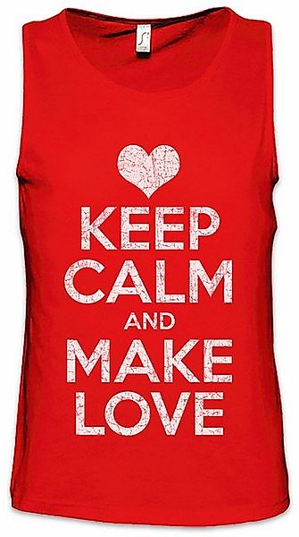 Urban Backwoods Tanktop Keep Calm And Make Love Ärmelloses T-Shirt Kuss Lie günstig online kaufen