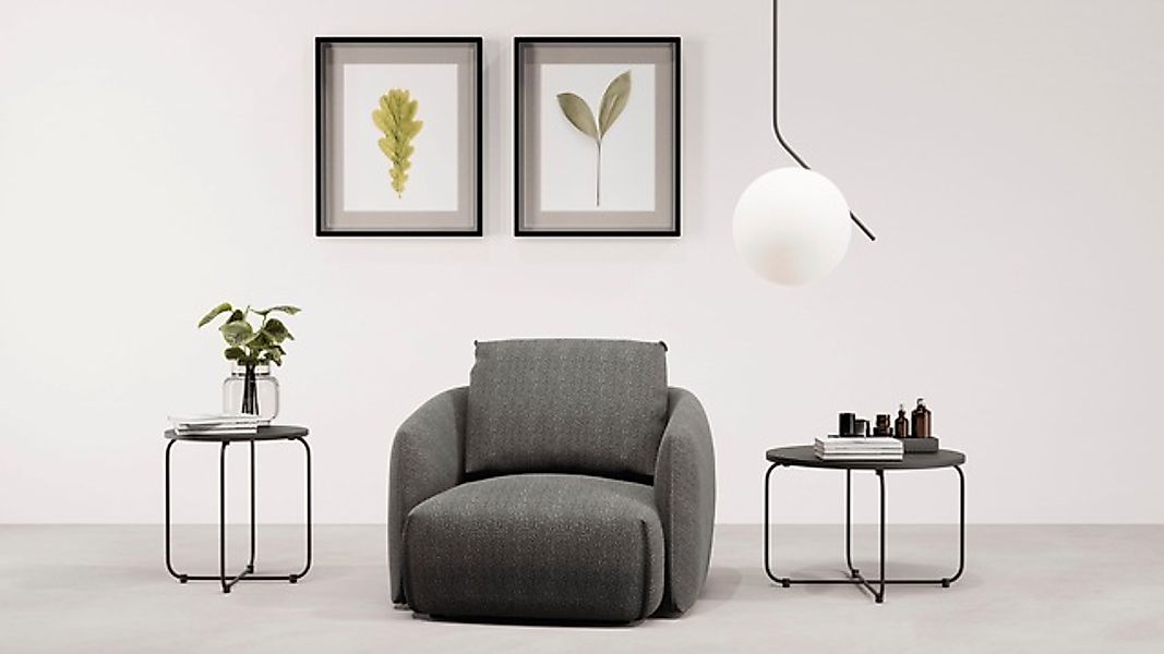 TRENDMANUFAKTUR Sessel »Shawn, Loungesessel, Designsessel, elegant geschwun günstig online kaufen