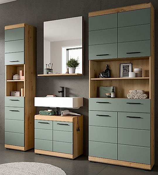 Inn.Furn Badmöbel-Set Shawn, (Badezimmer in Salbei günstig online kaufen