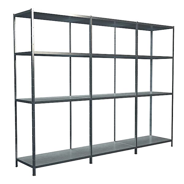 Schulte Steck-Grund- und 2 x Anbauregale 180 cm x 360 cm x 35 cm Verzinkt günstig online kaufen