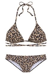 Bruno Banani Triangel-Bikini bedruckt mit langem Bindeband günstig online kaufen