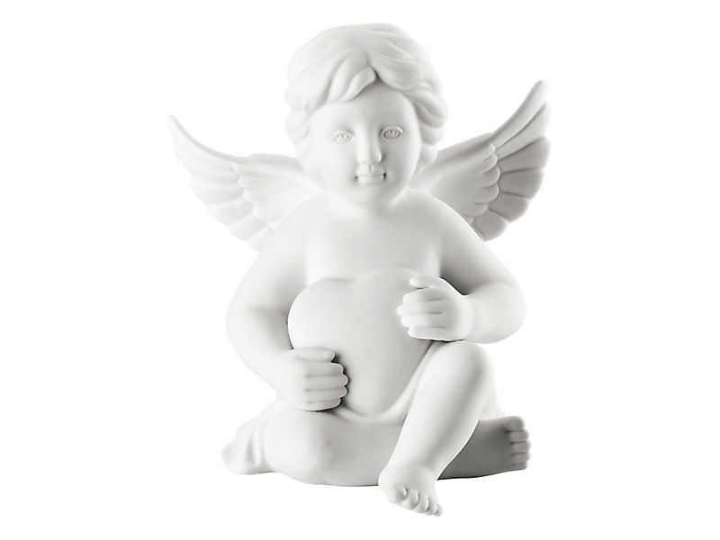 Rosenthal Dekofigur Engel klein Weiss matt Engel mit Herz, Figuren günstig online kaufen