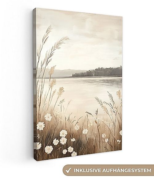 OneMillionCanvasses® Leinwandbild See - Wasser - Natur - Beige, Fotodruck ( günstig online kaufen