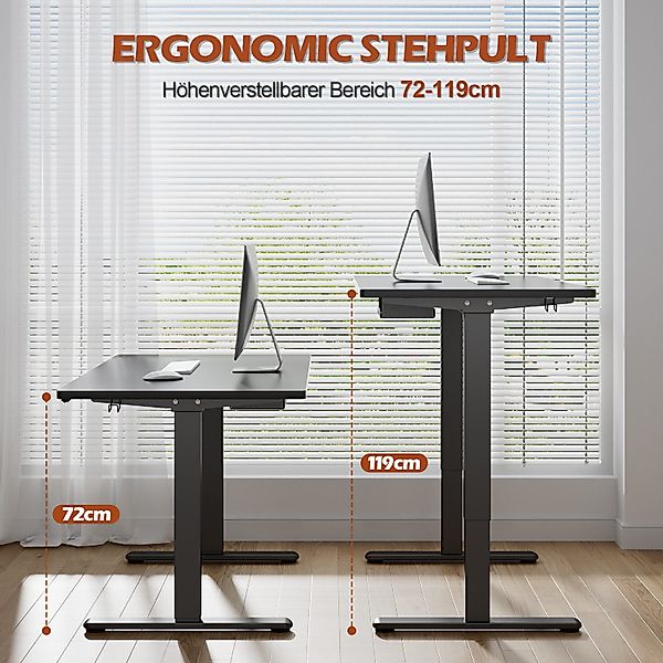 HOMALL Schreibtisch Höhenverstellbarer Schreibtisch elektrischer mit günstig online kaufen
