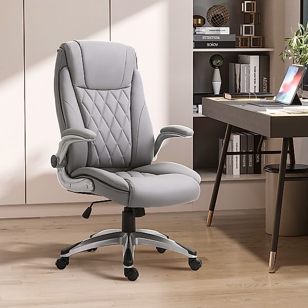 Vinsetto Bürosessel ergonomischer Schreibtischstuhl mit verstellbarer Armle günstig online kaufen