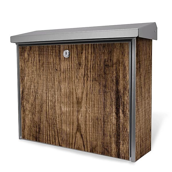 Banjado Briefkasten Edelstahl 38.5x31.5x12cm Ohne Zeitungsfach Inkl. Montag günstig online kaufen