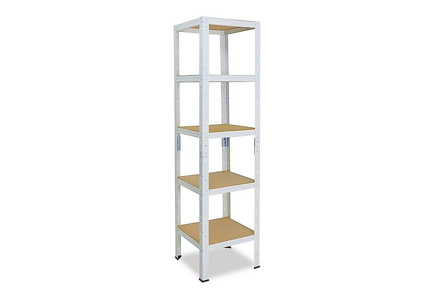shelfplaza Schwerlastregal HOME, 180x50x50cm weiß, 5 Böden, Kellerregal, Ga günstig online kaufen