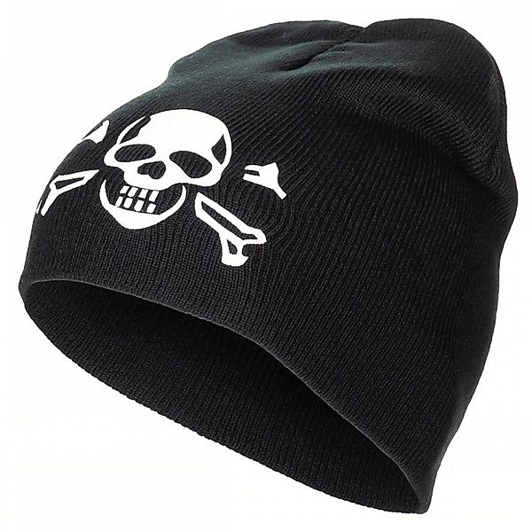 MFH Beanie Strickmütze BEANIE Totenkopf schwarz günstig online kaufen