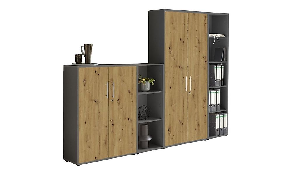 BMG Möbel Aktenschrank Office Edition 4 (Schrankwand Set, 4tlg) abschließba günstig online kaufen