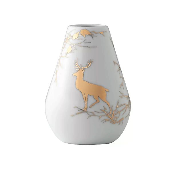 Alveskog Vase 15cm weiß-gold günstig online kaufen