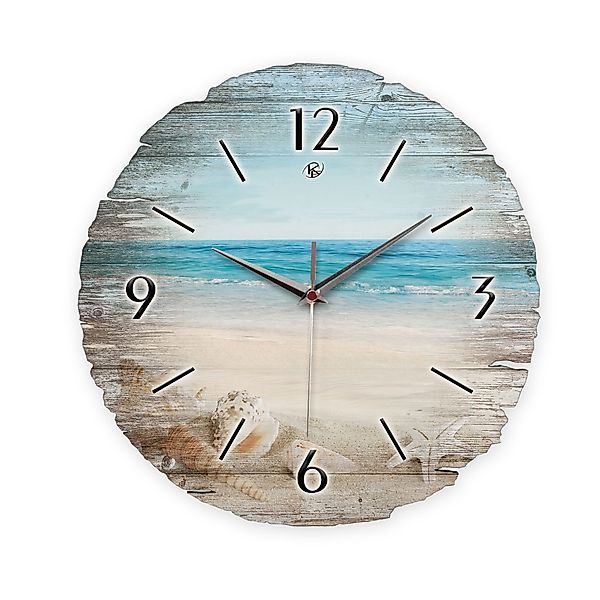 Kreative Feder Wanduhr Wanduhr "Südsee-Strand" aus günstig online kaufen