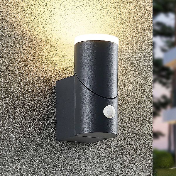 Lindby Aspyn LED-Außenwandleuchte, 1fl, Sensor günstig online kaufen