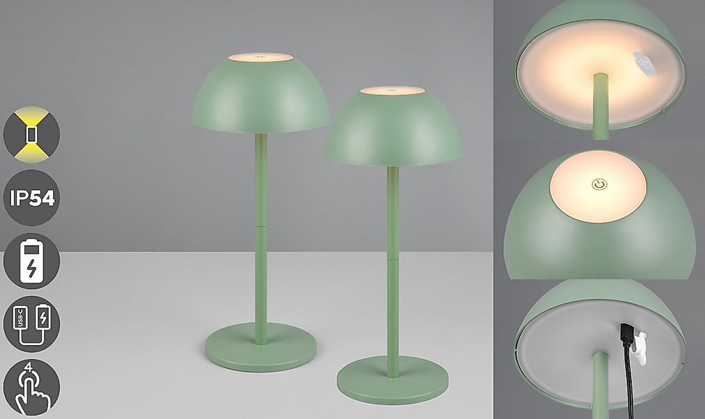 my home LED Außen-Tischleuchte Abbey Tischleuchte 2er-Set, Dimmfunktion, US günstig online kaufen