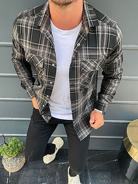 Megaman Jeans Karohemd Megaman Herren Holzfäller günstig online kaufen