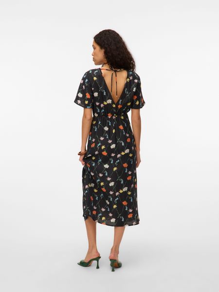 Vero Moda Sommerkleid "VMFLORA OLGA SS 7/8 DRESS WVN GA" günstig online kaufen
