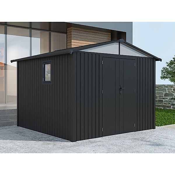 Starline Metall Gerätehaus Modell Trend 7,56 m² Anthrazit günstig online kaufen