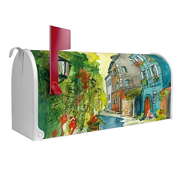 Banjado Amerikanischer Briefkasten Weiß 48x22x16cm US Mailbox Letterbox Pos günstig online kaufen