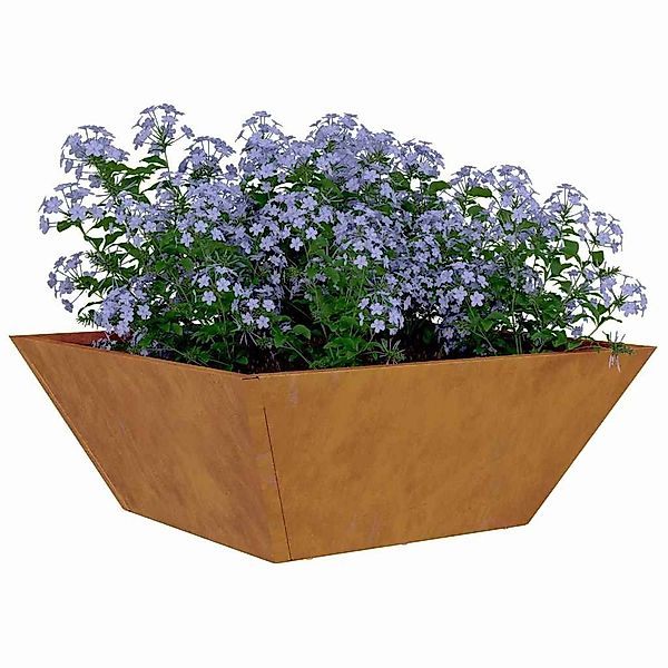 vidaXL Blumentopf Garten Schüssel Pflanzer Rostig günstig online kaufen