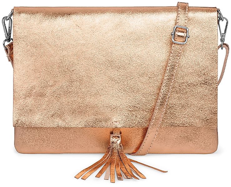 Caspar Umhängetasche xl Clutch Leder Damen günstig online kaufen