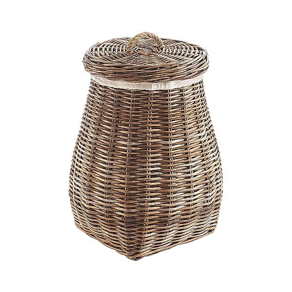 Kobolo Wäschekorb Wäschebehälter rund - Rattan günstig online kaufen