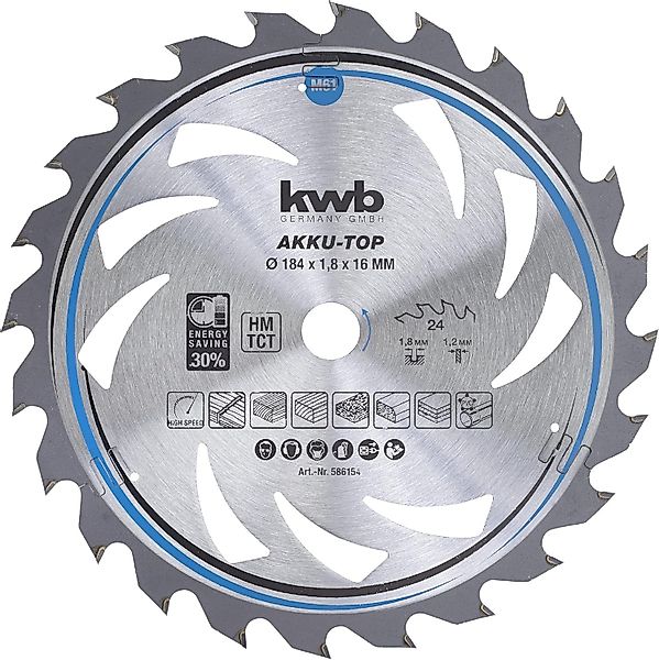 kwb Kreissägeblatt, Kreissägeblatt 184 x 16 günstig online kaufen