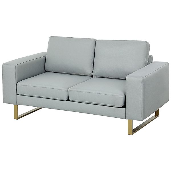 HOMCOM Sofa 2 Sitzer Couch mit Armlehne Doppelsofa Modern Polstersofa mit L günstig online kaufen