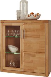 Home affaire Vitrine "Logo,100cm hoch,42 cm tief,Fronten Massivholz,6Fächer günstig online kaufen