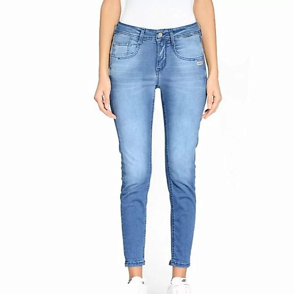GANG 5-Pocket-Jeans Jeans Amelie Cropped Glam Blue günstig online kaufen