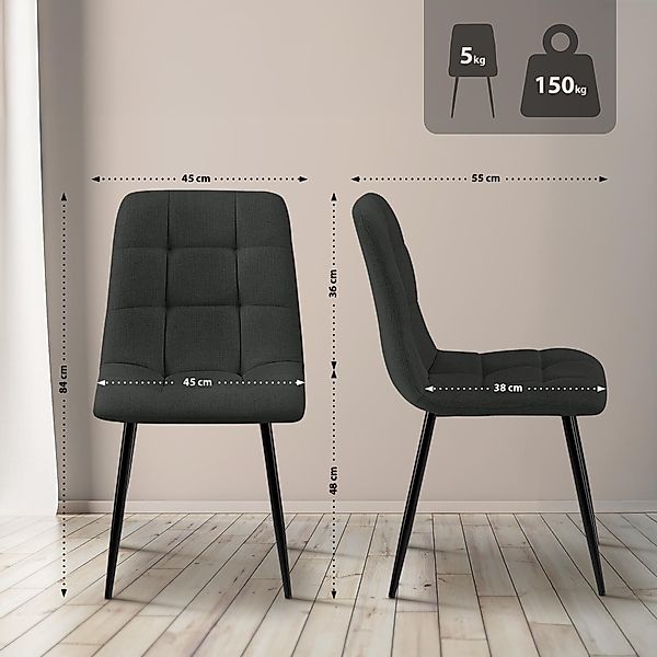 CLP Esszimmerstuhl Tilde (4er Set), mit günstig online kaufen