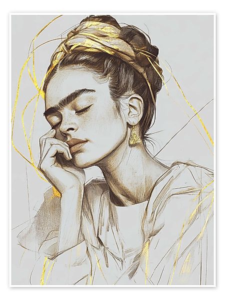 Posterlounge Poster DejaReve, Frida Kahlo verträumt, günstig online kaufen