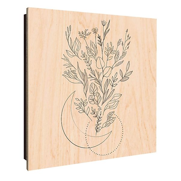Banjado Großer Schlüsselkasten Holz 30x30cm Schwarz Scharnier Links 50 Hake günstig online kaufen