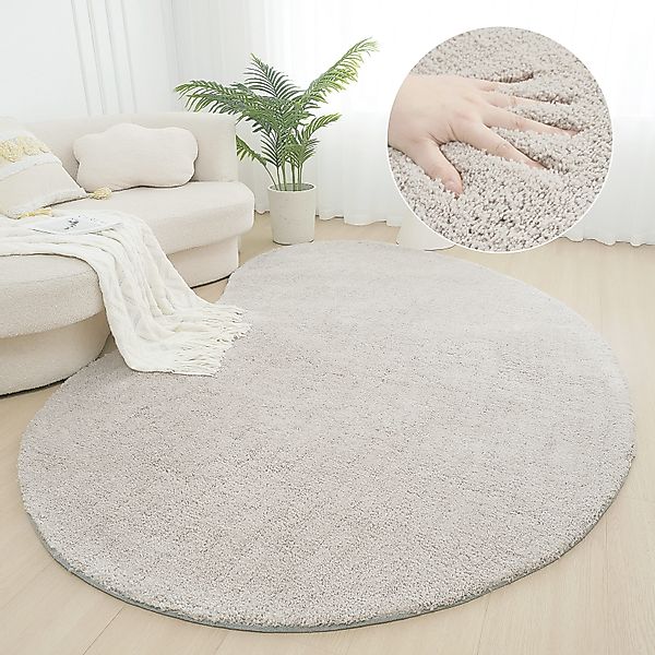 LeGer Home by Lena Gercke Hochflor-Teppich "Halrum, einfarbig, besondere Fo günstig online kaufen